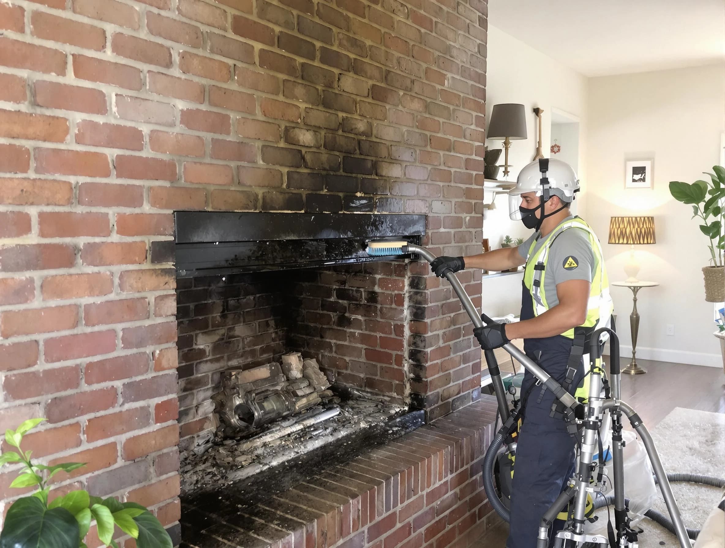 Warrior Chimney Sweep providing fireplace cleaning services in Warrior, AL