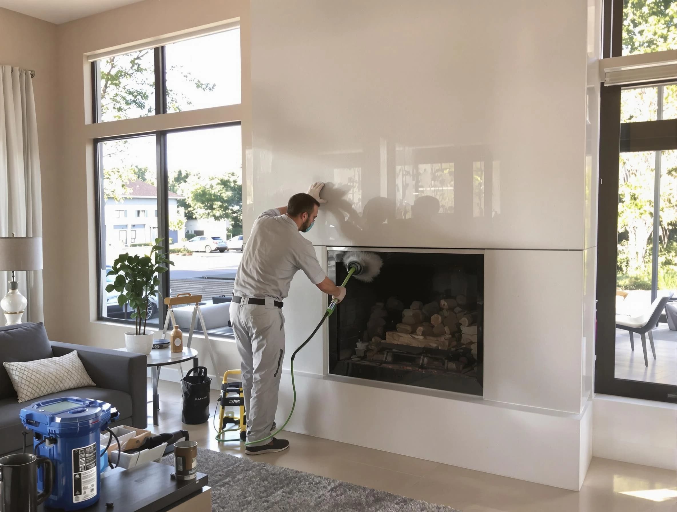 Warrior Chimney Sweep performing thorough soot removal in Warrior, AL